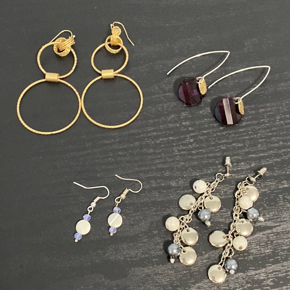 Lot of 4 Dangle Earrings